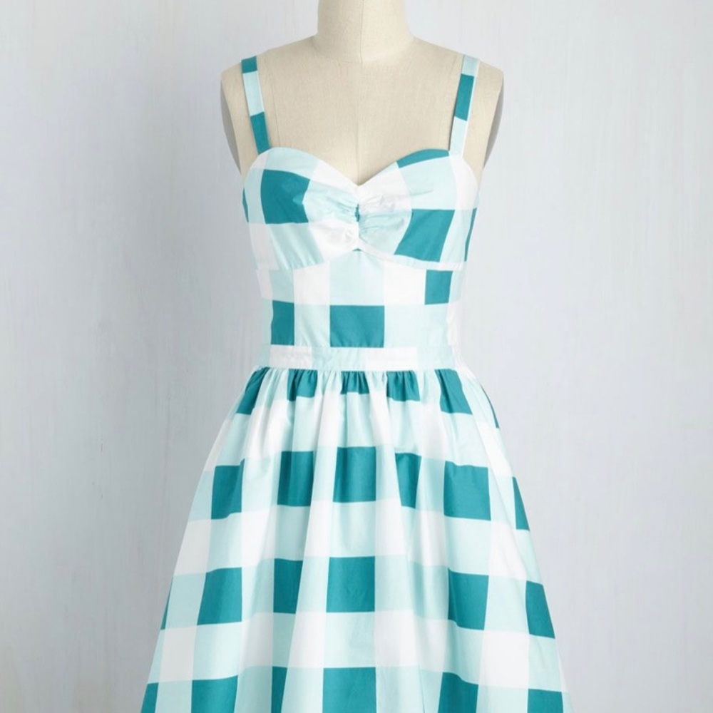 NWOT Rare Conservatory Plaid Vintage Style Dress